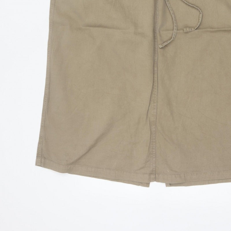 Bonmarché Women Beige UK 20 Long Cargo Skirt Drawstring Pockets