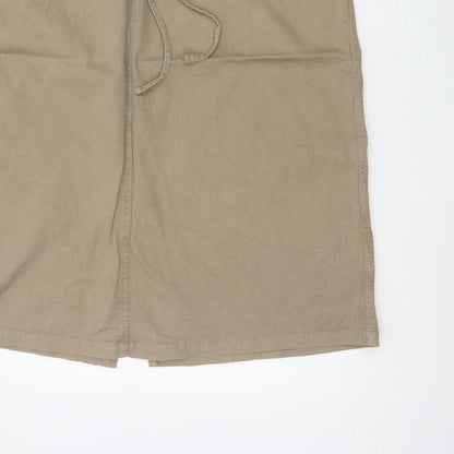 Bonmarché Women Beige UK 20 Long Cargo Skirt Drawstring Pockets