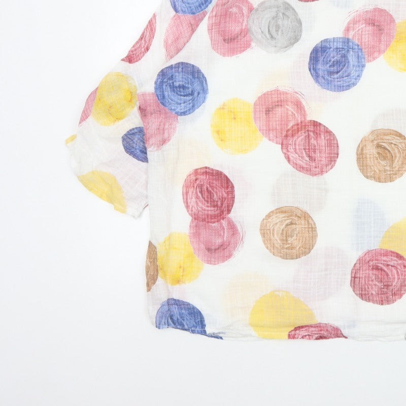 Izabel London Women Multicoloured UK 10 Floral Cotton Blend Tunic Blouse
