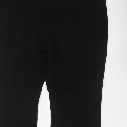Papaya Women Black Size 20 Long Smart Straight Dress Trousers