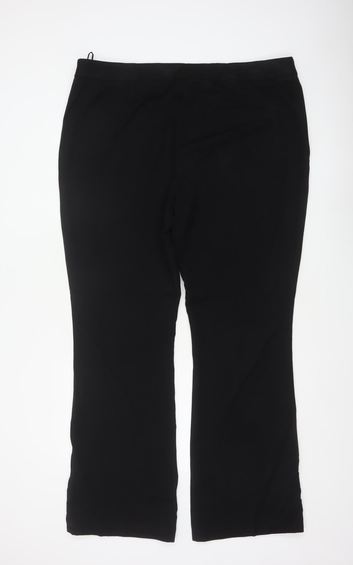 Papaya Women Black Size 20 Long Smart Straight Dress Trousers