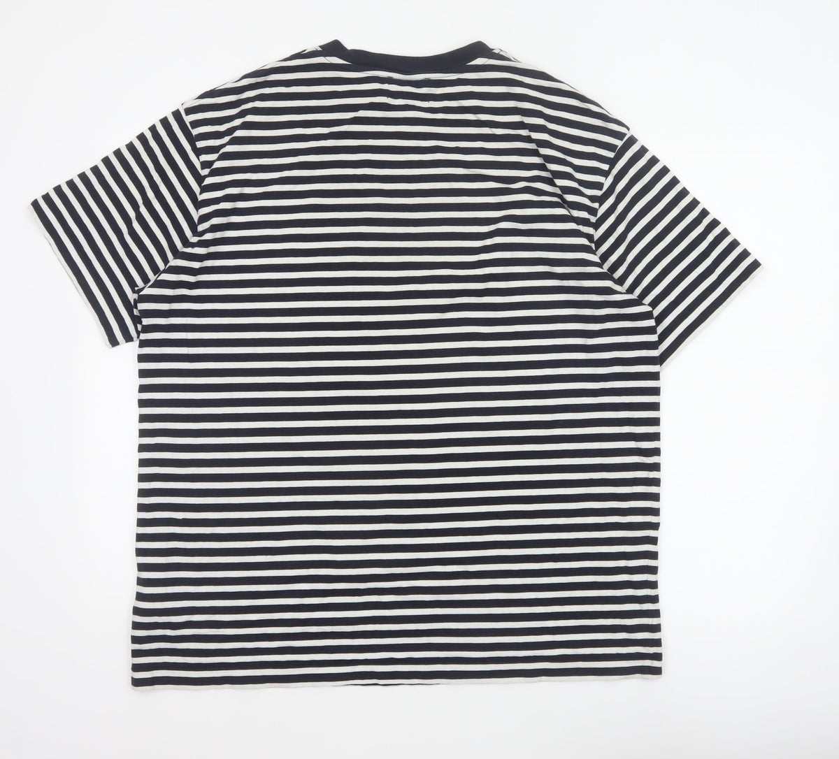 COS Men Black White Striped Oversized Cotton T-Shirt XL
