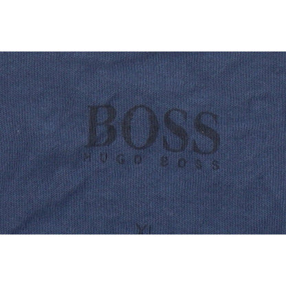 Hugo Boss Men’s Blue XL Logo Crew Neck Short Sleeve Cotton T-Shirt