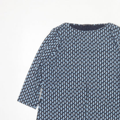 Marks & Spencer Women Blue Paisley 3/4 Sleeve Blouse UK 20
