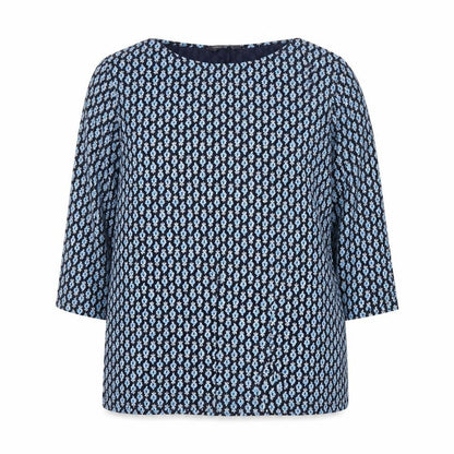 Marks & Spencer Women Blue Paisley 3/4 Sleeve Blouse UK 20