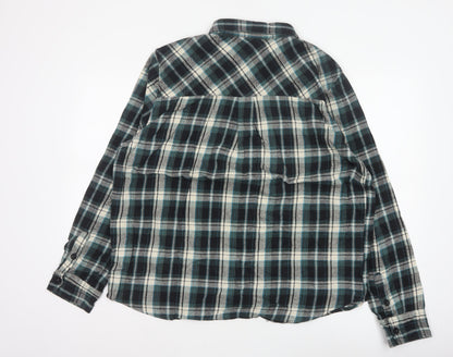Mountain Warehouse Men Multicoloured 2XL Plaid Flannel Button-Up Shirt