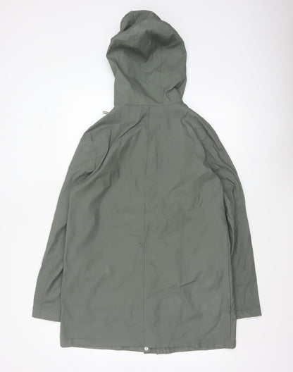 Dorothy Perkins Women’s Green UK 12 Hooded Waterproof Rain Coat