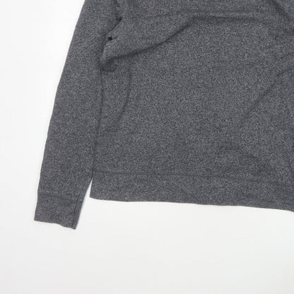 Burton Menswear Men Grey M Striped Panel Crew Neck Pullover Sweatshirt