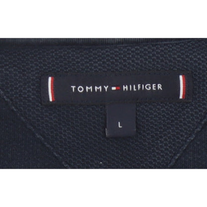 Tommy Hilfiger Men's L Red White Navy Colourblock Cotton T-Shirt