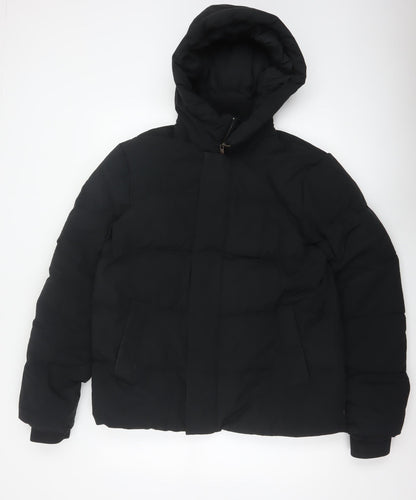 Marks & Spencer Women's Black UK 20 Hooded Puffer Jacket