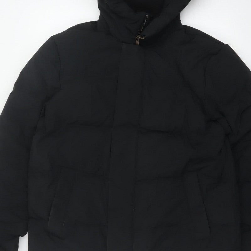Marks & Spencer Women's Black UK 20 Hooded Puffer Jacket