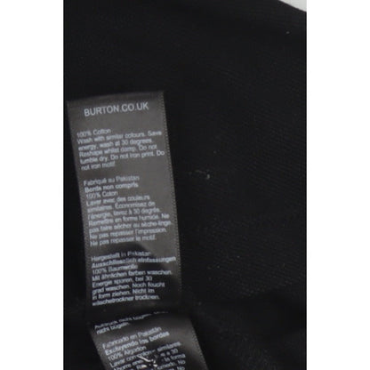 Burton Mens Black Grey Colourblock Cotton Polo Shirt Size L