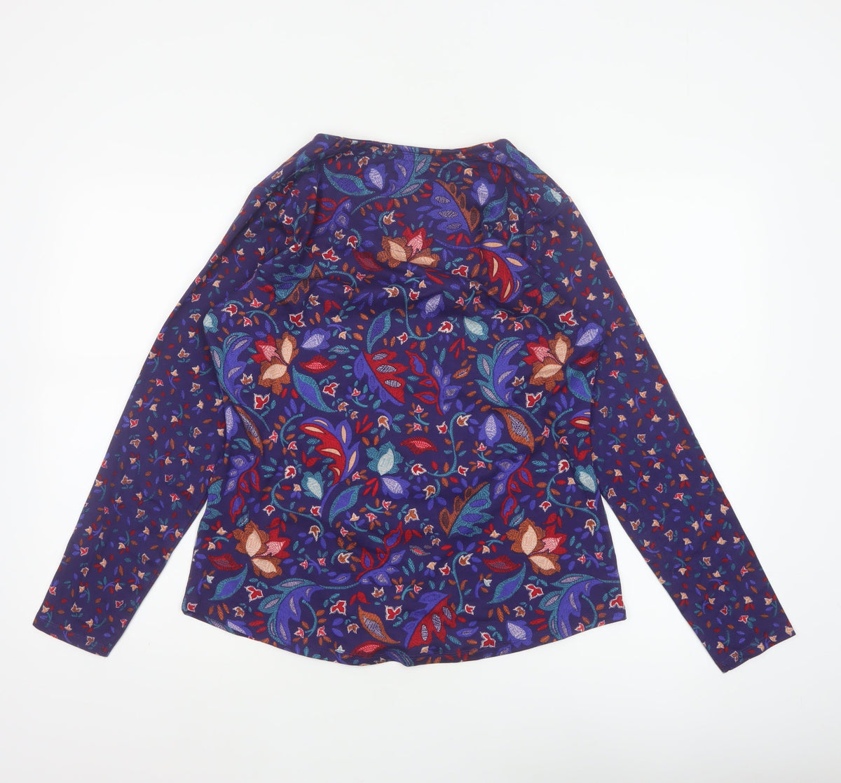 Country Rose Women’s Blue Floral Long Sleeve Blouse Size S