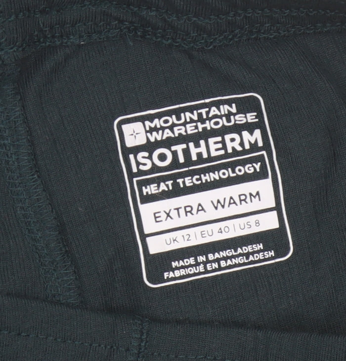Mountain Warehouse Women Black UK 12 Isotherm Thermal Leggings