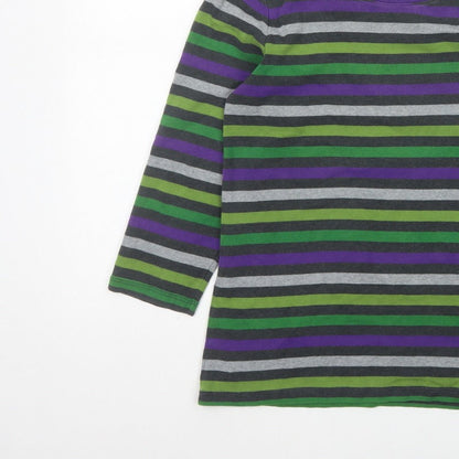 Hobbs Women’s Multicoloured Striped XL Long Sleeve Jersey T-Shirt