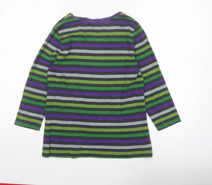 Hobbs Women’s Multicoloured Striped XL Long Sleeve Jersey T-Shirt