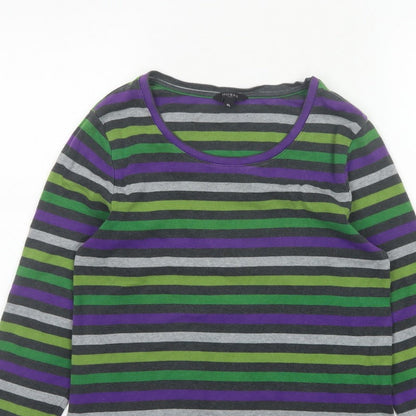 Hobbs Women’s Multicoloured Striped XL Long Sleeve Jersey T-Shirt