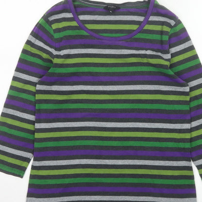 Hobbs Women’s Multicoloured Striped XL Long Sleeve Jersey T-Shirt