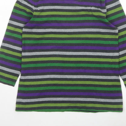 Hobbs Women’s Multicoloured Striped XL Long Sleeve Jersey T-Shirt