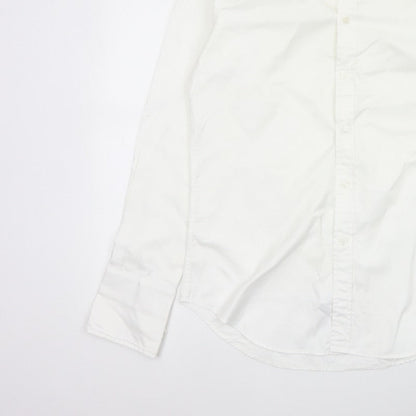 Van Heusen Men’s Ivory Fitted 16 Point Collar French Cuff Dress Shirt