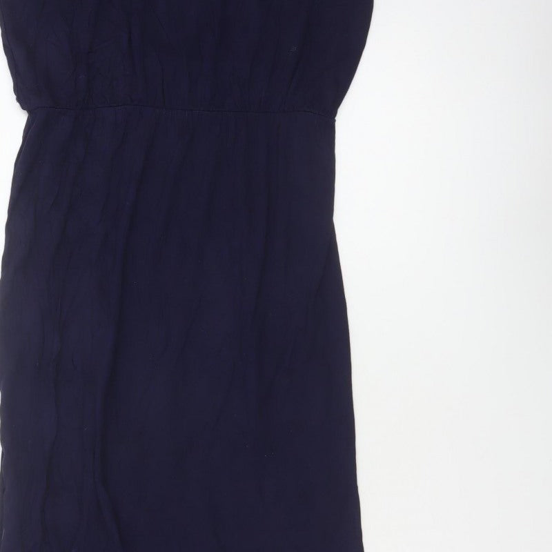 Gap Women’s Blue M Rayon Maxi Dress Adjustable Strappy Scoop Neck