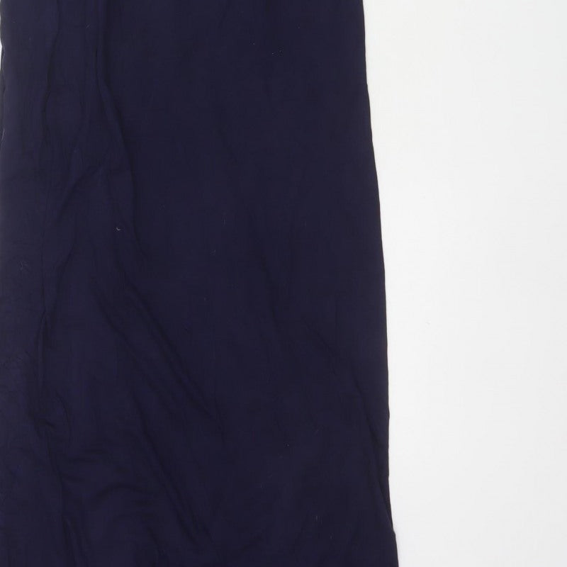 Gap Women’s Blue M Rayon Maxi Dress Adjustable Strappy Scoop Neck