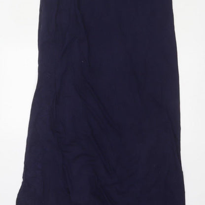Gap Women’s Blue M Rayon Maxi Dress Adjustable Strappy Scoop Neck