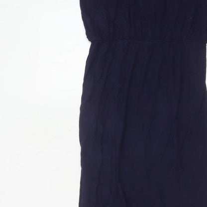 Gap Women’s Blue M Rayon Maxi Dress Adjustable Strappy Scoop Neck