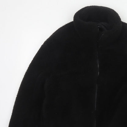 New Look Women’s Black Teddy Fleece Full Zip Jacket Size L