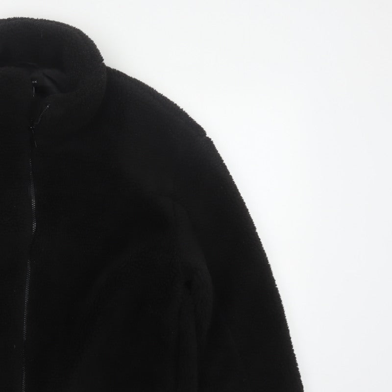 New Look Women’s Black Teddy Fleece Full Zip Jacket Size L