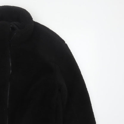 New Look Women’s Black Teddy Fleece Full Zip Jacket Size L