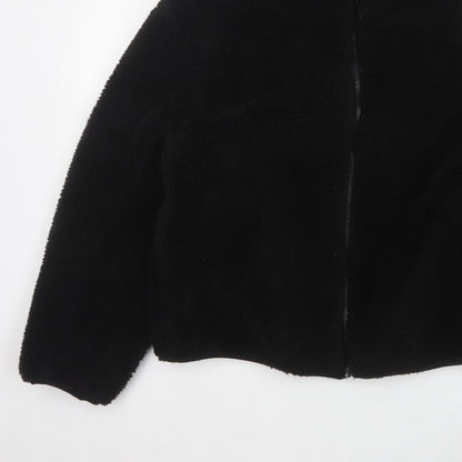 New Look Women’s Black Teddy Fleece Full Zip Jacket Size L