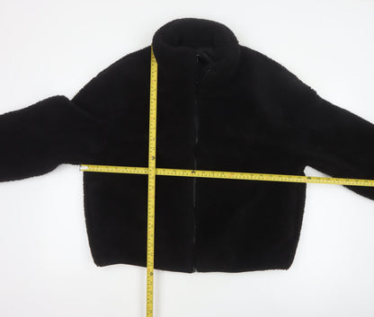 New Look Women’s Black Teddy Fleece Full Zip Jacket Size L