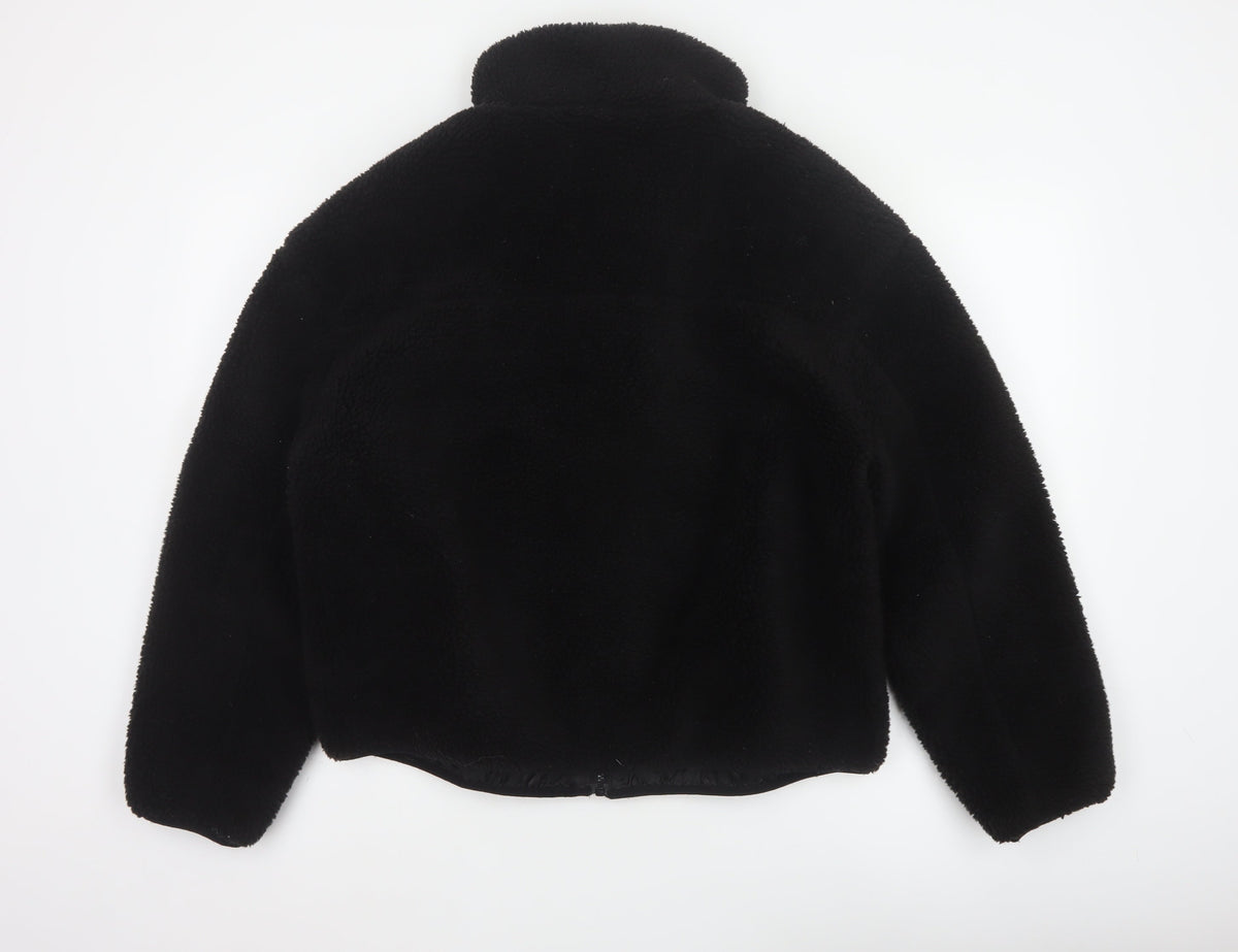 New Look Women’s Black Teddy Fleece Full Zip Jacket Size L