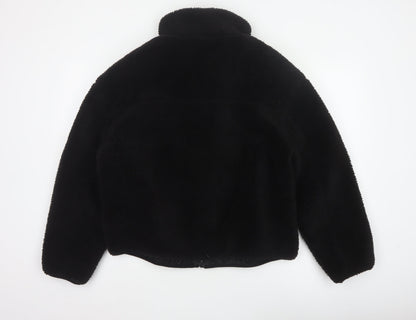 New Look Women’s Black Teddy Fleece Full Zip Jacket Size L