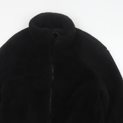 New Look Women’s Black Teddy Fleece Full Zip Jacket Size L