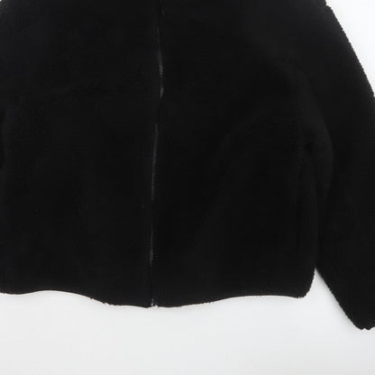 New Look Women’s Black Teddy Fleece Full Zip Jacket Size L