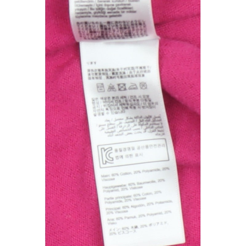 Joules Women’s Pink UK 6 Round Neck Knit Pullover Jumper Logo