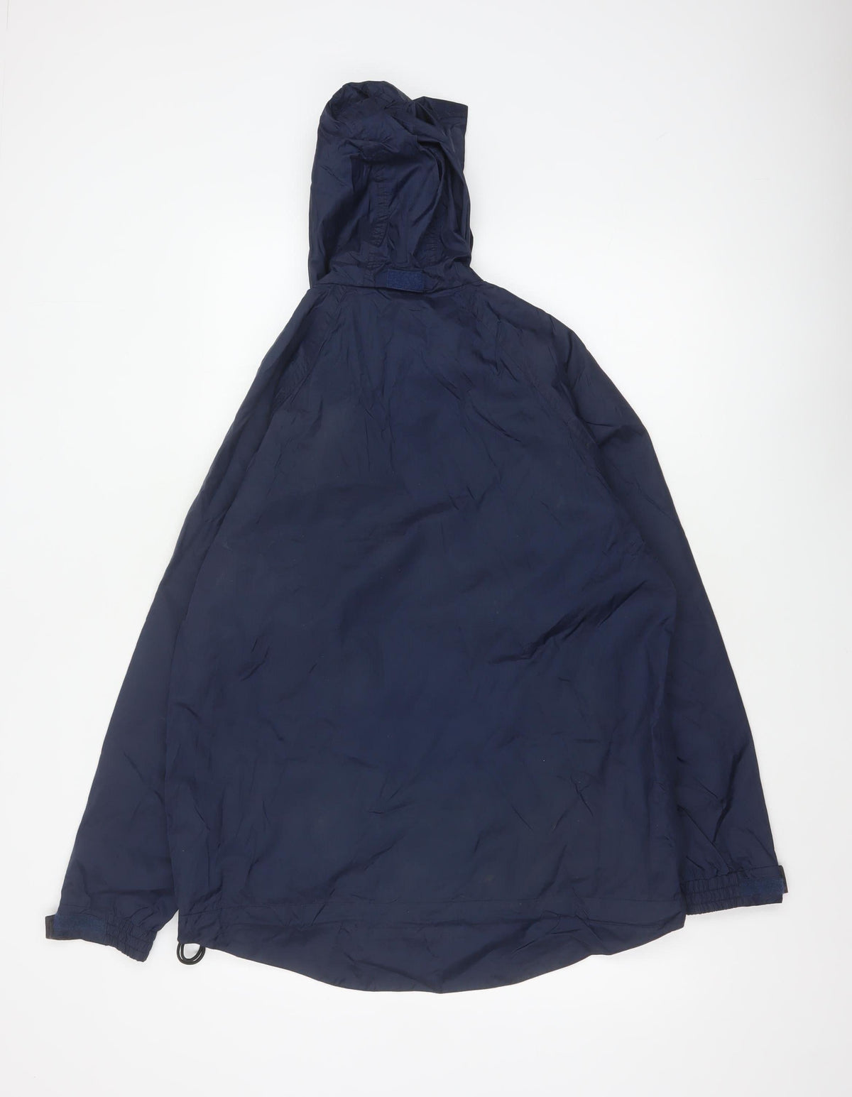 Wynnster Men's Blue Small Hooded Stowaway Waterproof Rain Jacket