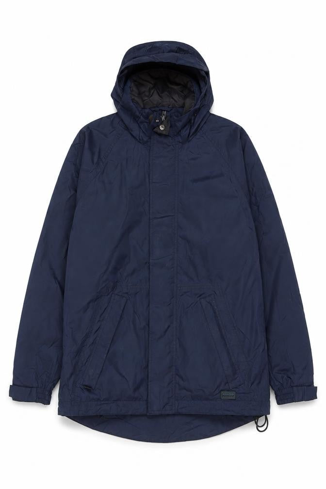 Wynnster Men's Blue Small Hooded Stowaway Waterproof Rain Jacket