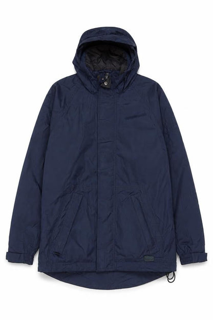 Wynnster Men's Blue Small Hooded Stowaway Waterproof Rain Jacket