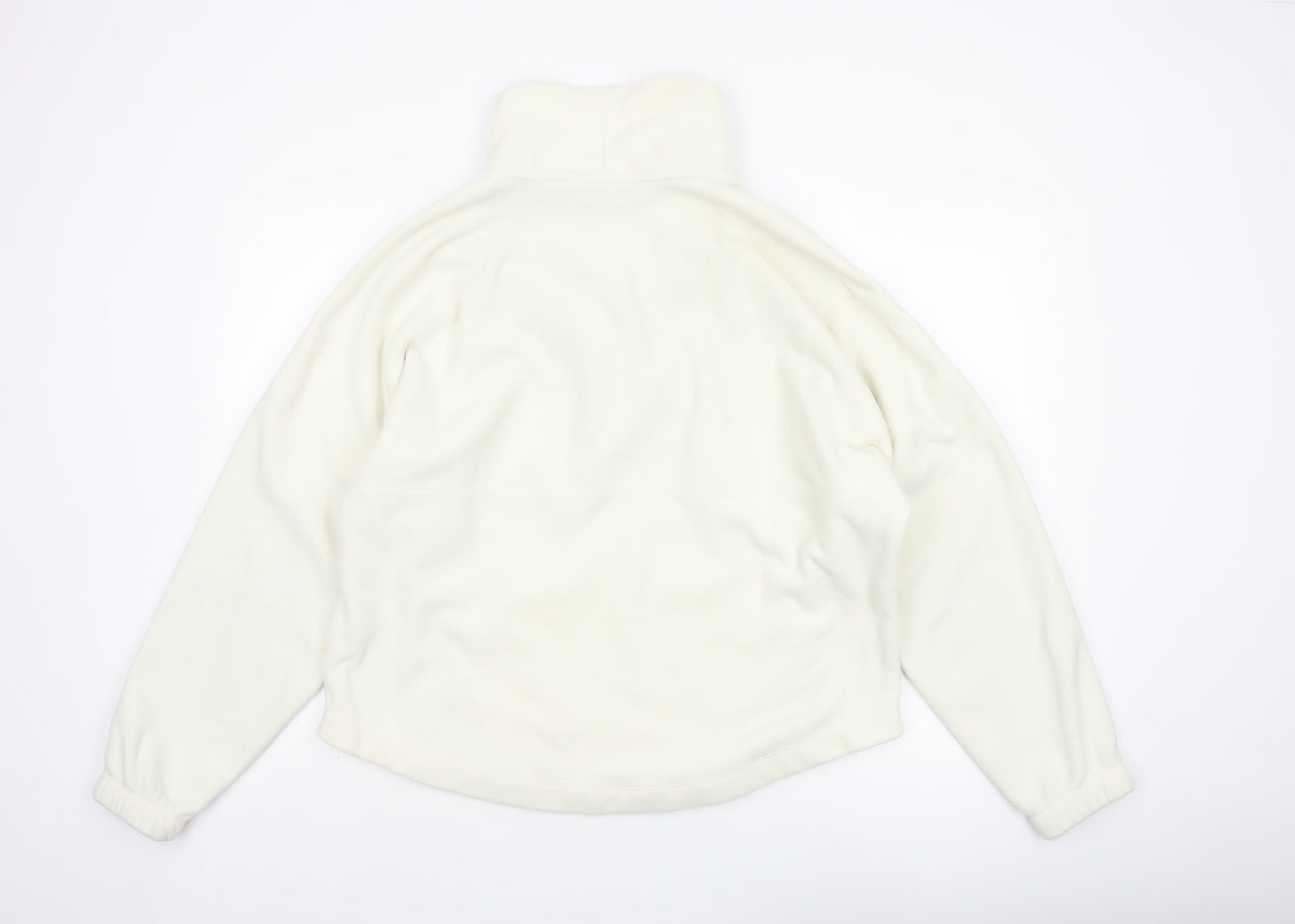 Nike Women’s Ivory S Therma-FIT 1/4 Zip Fleece Sweatshirt Pockets