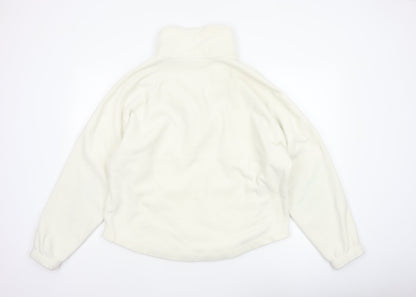 Nike Women’s Ivory S Therma-FIT 1/4 Zip Fleece Sweatshirt Pockets