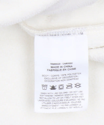 Nike Women’s Ivory S Therma-FIT 1/4 Zip Fleece Sweatshirt Pockets