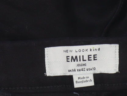 New Look Women Black UK 14 Emilee Skinny Stretch Jeggings Pockets