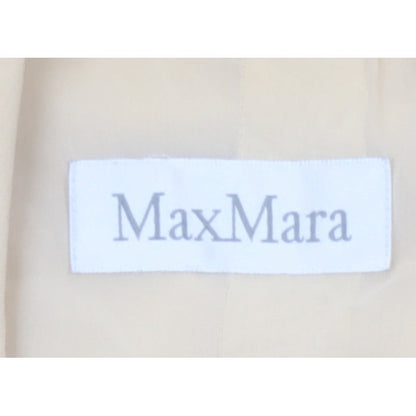 Max Mara Women’s Beige UK 12 Cropped Double-Breasted Jacket
