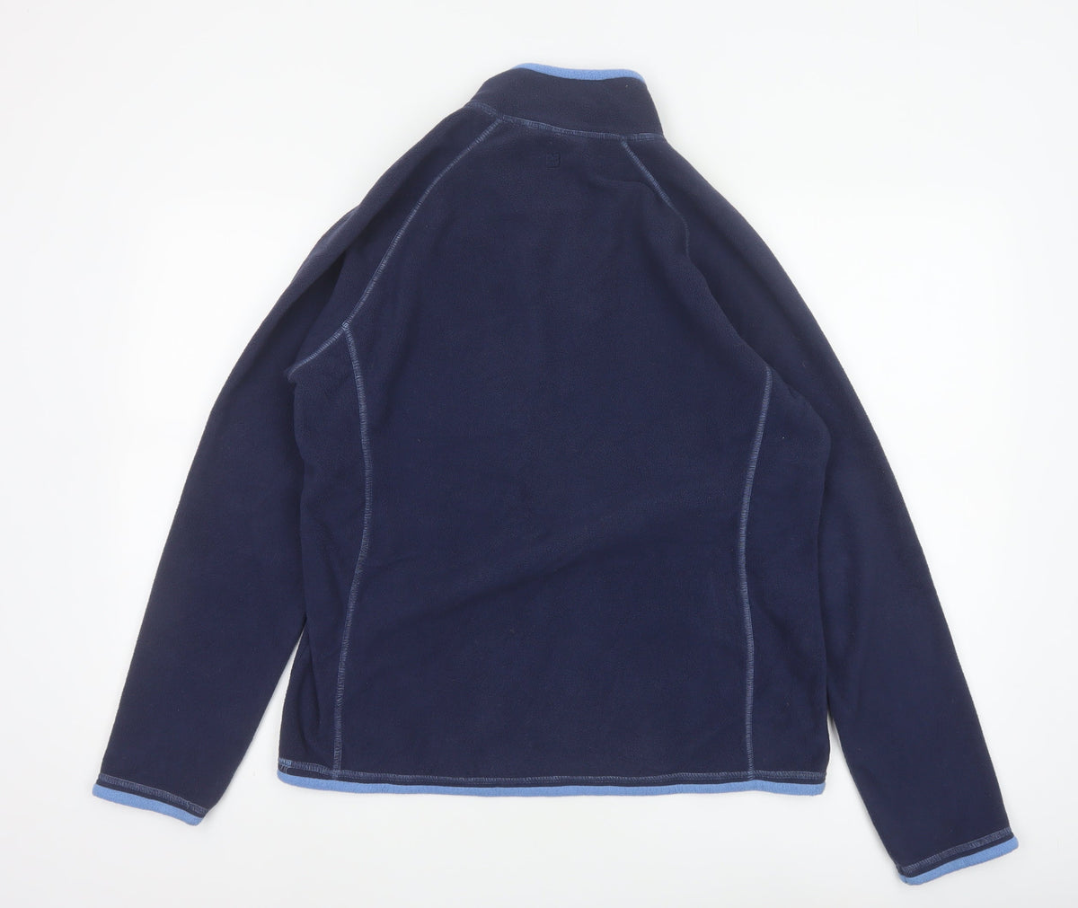 Mountain Warehouse Women Blue UK 14 Fleece Half Zip Pullover Sweatshirt