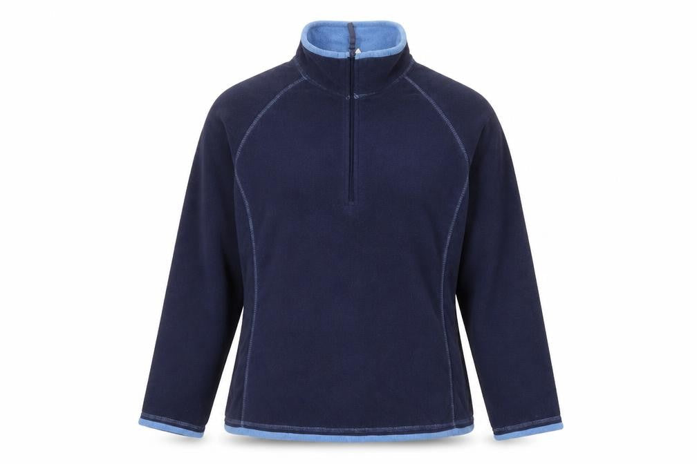 Mountain Warehouse Women Blue UK 14 Fleece Half Zip Pullover Sweatshirt