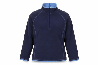 Mountain Warehouse Women Blue UK 14 Fleece Half Zip Pullover Sweatshirt