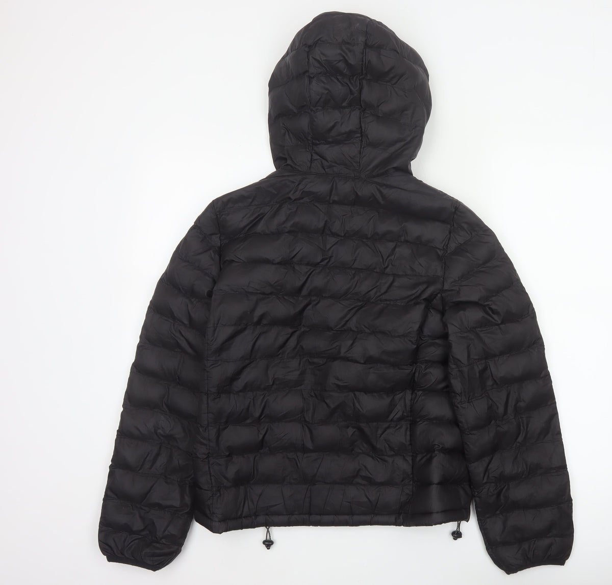 Levi's Women’s Black S Hooded Quilted Puffer Jacket Full Zip
